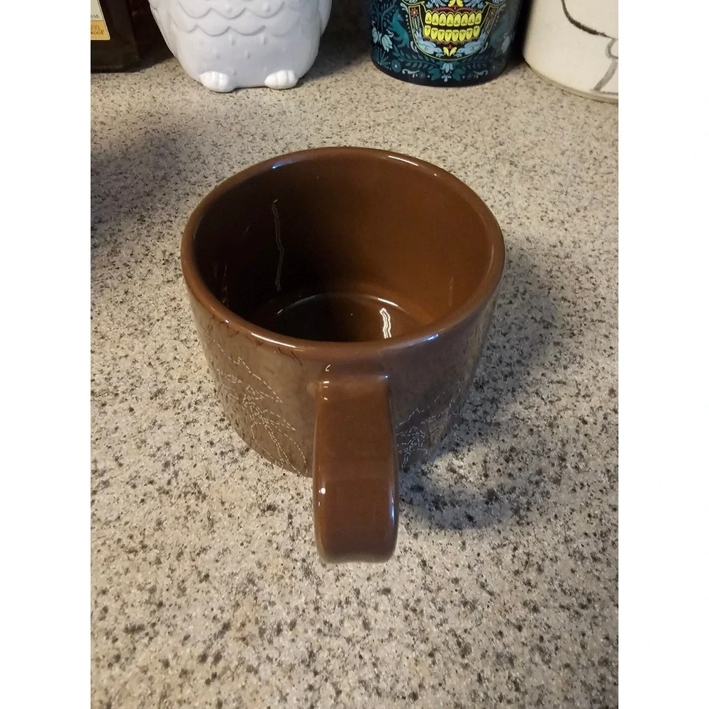 Starbucks‎ Autumn Fall Leaves Brown Coffee Cup